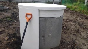 Крышка и скорлупа из пенопласта для бетонного кольца с люком