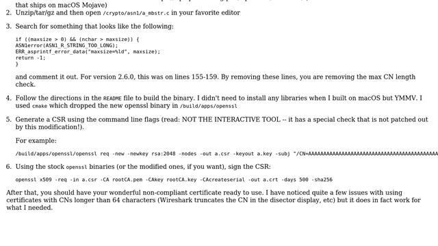 OpenSSL self signed certificate with a common name longer than 64 bytes (2 Solutions!!) смотреть онлайн