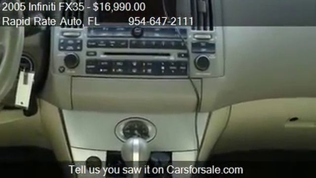 2005 Infiniti FX35 - for sale in Deefield Beach, FL 33442 смотреть онлайн