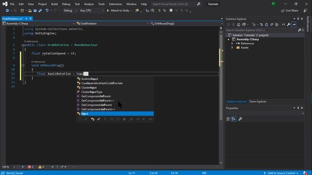 Rotate GameObject using mouse drag (Unity Tutorial)- 2019 смотреть онлайн