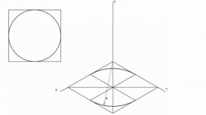 КАК НАРИСОВАТЬ КРУГ В ИЗОМЕТРИИ (ОВАЛ В ИЗОМЕТРИЧЕСКОЙ ПРОЕКЦИИ).