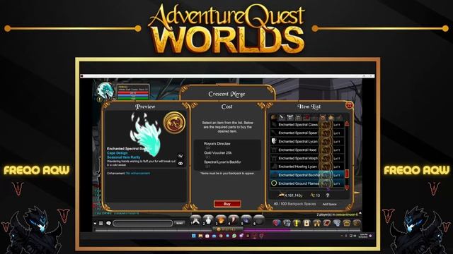 AQW Join CresentMoon Merge Shop смотреть онлайн