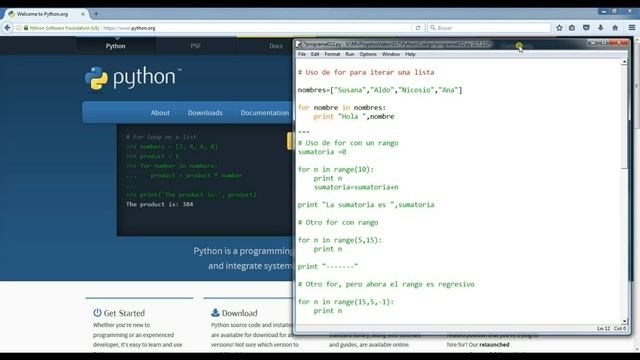 range y for- 12 - Python básico para gente de C#, C++ y Java смотреть онлайн