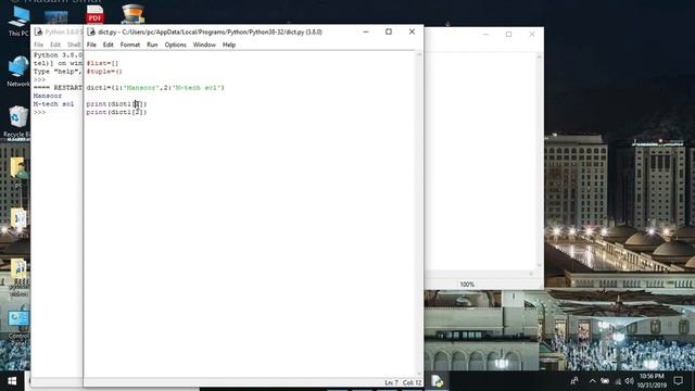 6 #- dictionary in python in hindi | Learn python in Hindi/ Urdu from basic смотреть онлайн