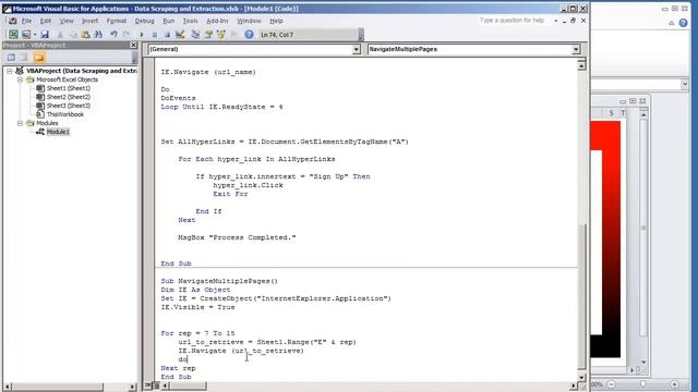 VBA Data Scraping - Internet Explorer Load Multiple Web Pages One by One Microsoft Excel 2010 смотреть онлайн