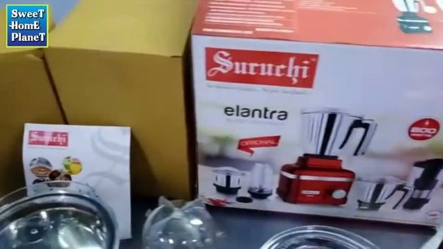 SURUCHI Elantra Heavy Duty Mixer Grinder 800w With 5 Jars Juice Bakery Wet Dry Blender смотреть онлайн