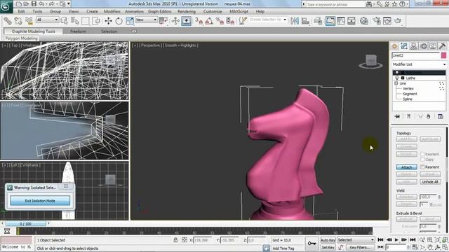 3ds max Делаем шахматы 9 смотреть онлайн