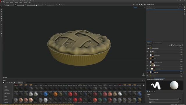 Туториал | 3D Модель Черничного Пирога - Blender, Substance Painter, Marmoset Toolbag 4