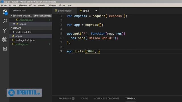 5- Node.js Express MongoDB: Créer et Executer un Serveur смотреть онлайн