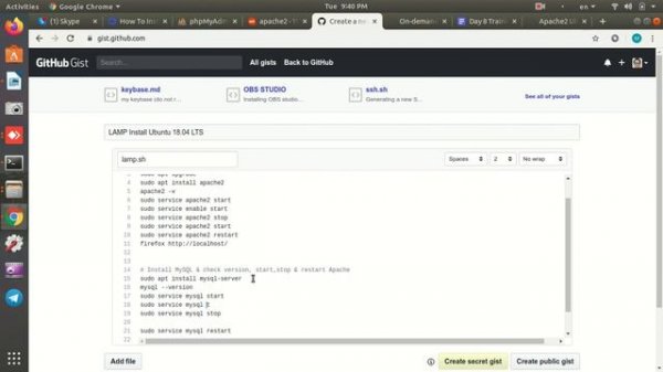 I WILL INSTALL  LAMP STACK INTO UBUNTU.