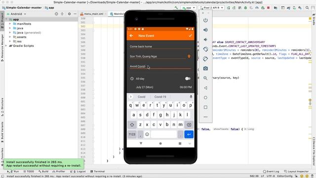 Android Studio Nhóm_7: App Calendar And Alarm смотреть онлайн