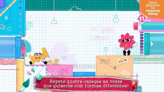 Snipperclips Plus: Cut it out together!  Novos conteúdos! Nintendo Switch