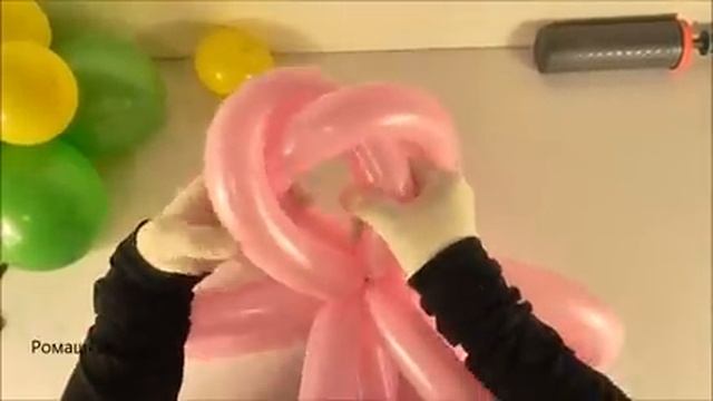 ЦВЕТОК ИЗ ДЛИННЫХ ШАРИКОВ как сделать Balloon Flower TUTORIAL flores con globos #РомашкаКлоун смотреть онлайн