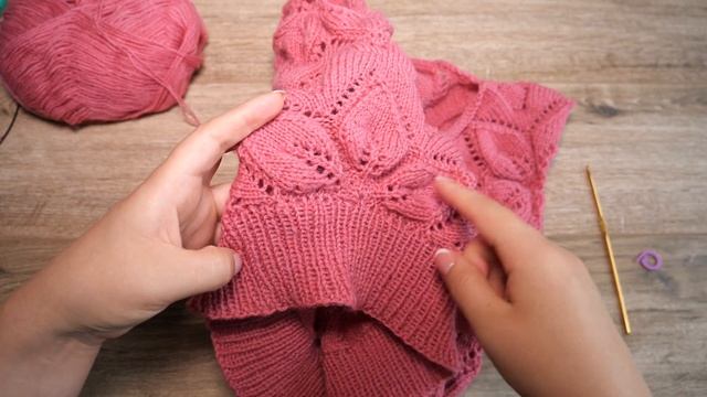? Детская безрукавка спицами из мотивов - часть 4 (финал) ? Baby Vest knitting pattern? смотреть онлайн