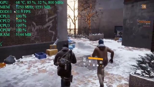 Tom Clancy's: The Division CLOSED BETA gameplay on AMD 6950!!! смотреть онлайн