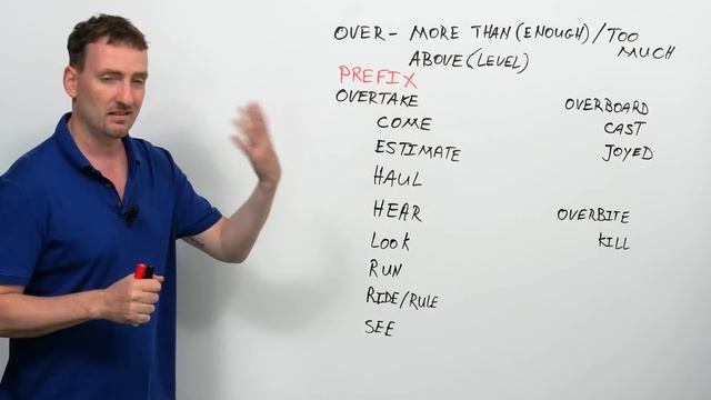 English Vocabulary: Learn 15 words with the prefix OVER- смотреть онлайн