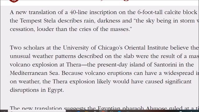 Santorini's Thera Eruption & Hyksos Egypt Exodus ~ They Match смотреть онлайн