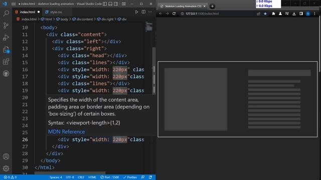 Make Skeleton TOP Loading Animation in CSS | SKELETON CSS | FrontendDUDE смотреть онлайн