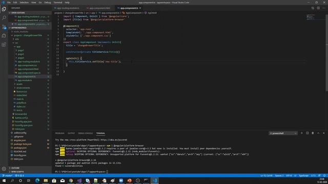 In Angular, change browser title while navigating to different component смотреть онлайн