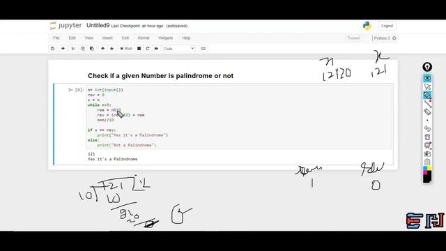 PYTHON | Program: To check if a given number is Palindrome or not смотреть онлайн