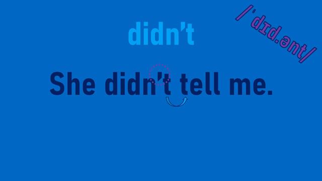 How to pronounce didn't in English #contractions #pronunciation #English смотреть онлайн