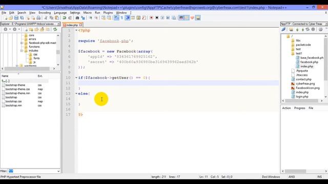 Facebook PHP SDK - Login and Get Name of User смотреть онлайн