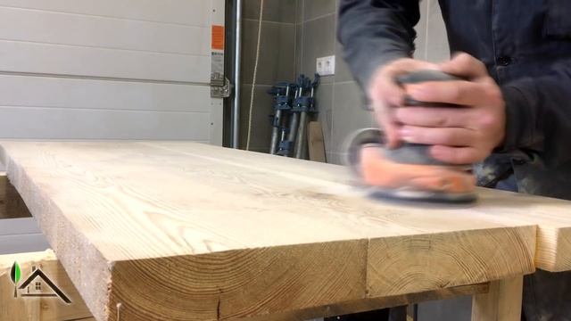 Стиль Лофт / Эко / Стол под раковину из массива лиственницы / смотреть онлайн