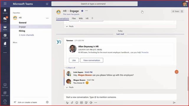 Employee Engagement Using Yammer