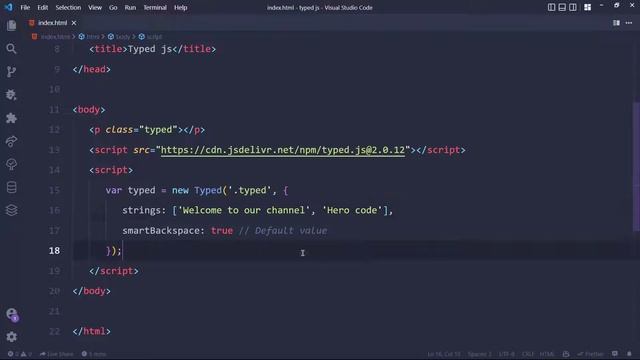 auto typing javascript | typed js library смотреть онлайн