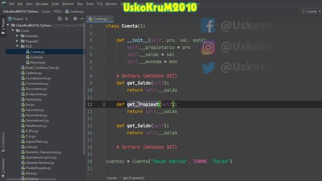 Métodos Accesores (GET - SET) En Python | Curso Python 3 ? # 33 смотреть онлайн