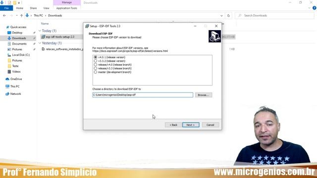 Tutorial de Instalação SDK-IDF 4.0 do ESP32 no Windows смотреть онлайн