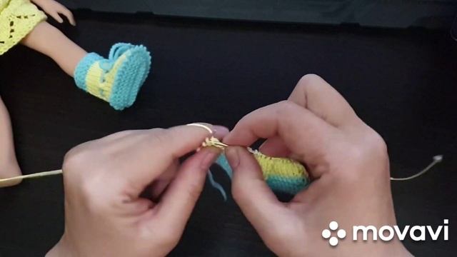 Ботиночки спицами на куклу Паола Рейна*Мастеркласс*