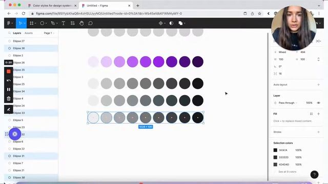 Color styles / Figma for beginners смотреть онлайн