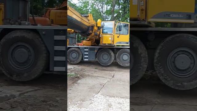 Подготовка к разгрузки котельного оборудования весом 32 тонны. смотреть онлайн