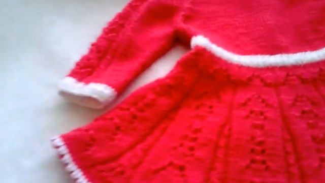 Очень красивое вязаное детское платье. Beautiful сrochet dresses for girls. Knitting. смотреть онлайн