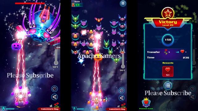 Galaxy Attack: Alien Shooter I Happy Valentine's Event 2021 I Level 20 | By Apache Gamers смотреть онлайн