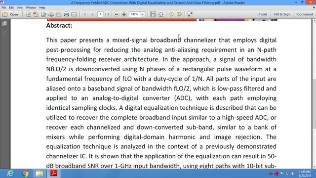 A Frequency Folded ADC Channelizer With Digital Equalization and Relaxed Anti Alias Filtering смотреть онлайн