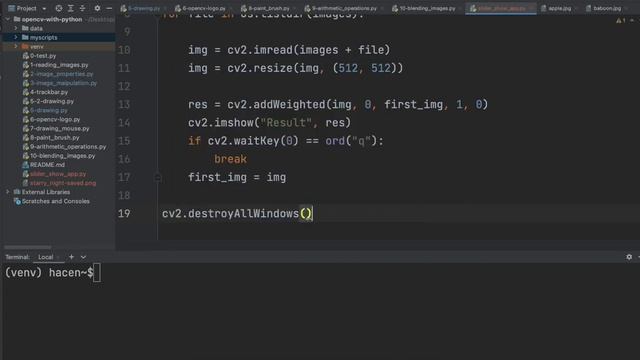 OpenCV with Python | Project #4-Slide Show App смотреть онлайн
