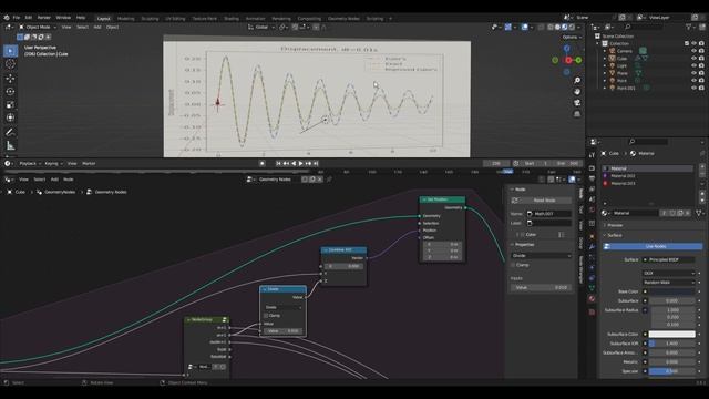 Blender 3.6 Geometry Nodes Simulation: Time Integration of a Nonlinear dynamic system! смотреть онлайн