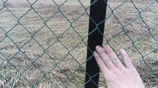 Шопша. Вешаем сетку рабицу с полимерным покрытием на забор смотреть онлайн