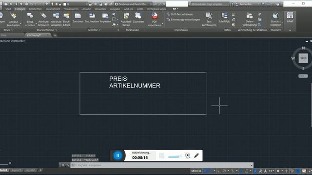 Autocad - Attribute erstellen in Blöcken смотреть онлайн