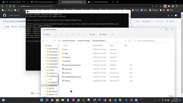 Upload Web api to git hub and Clone смотреть онлайн