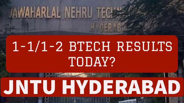 JNTUH 1-1/1-2 BTECH RESULTS TODAY?#jntuh смотреть онлайн