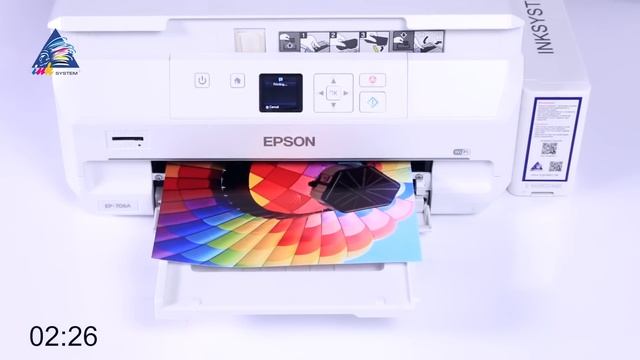 Epson EP-706A: тест на скорость печати фото А4. Качество "Фото" смотреть онлайн