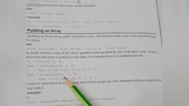 array_pad( ) function in php|| ARRAYS IN PHP || PHP смотреть онлайн