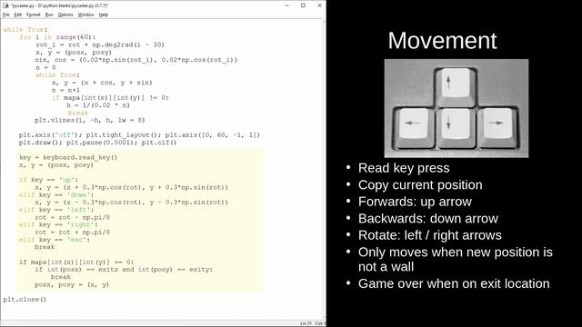 How to make a simple 3D* game in Python from scratch - Ray casting смотреть онлайн