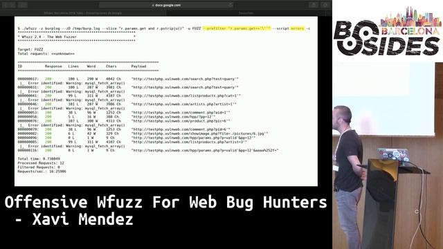 BSidesBCN19 - Offensive Wfuzz for Web Bug Hunters (Xavi Mendez) смотреть онлайн