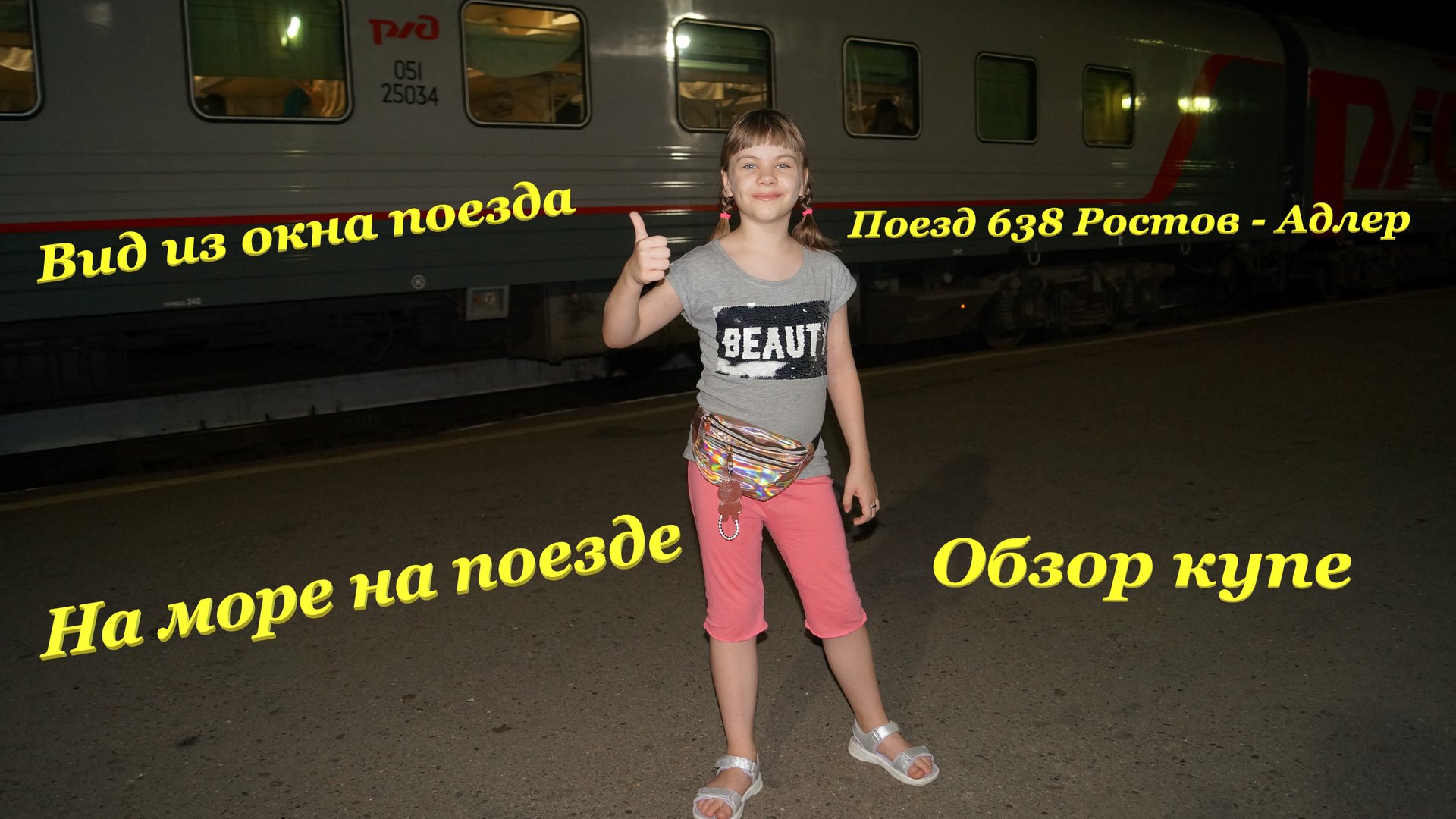 На море на поезде? / Поезд 638 Ростов - Адлер / Обзор купе / Вид из окна поезда? смотреть онлайн