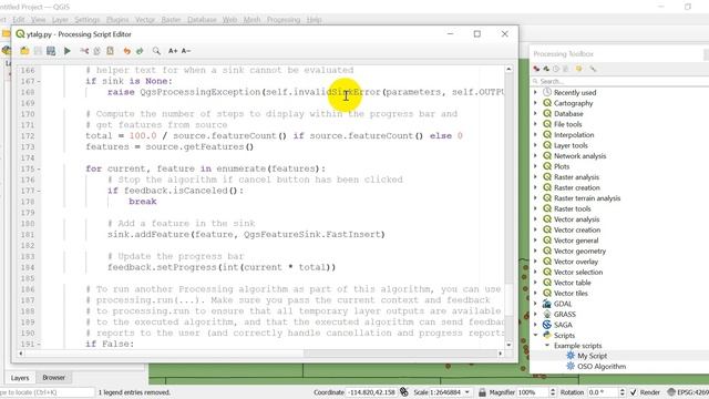 QGIS Python (PyQGIS) - Create a Custom Processing Script for QGIS in the Processing Toolbox смотреть онлайн