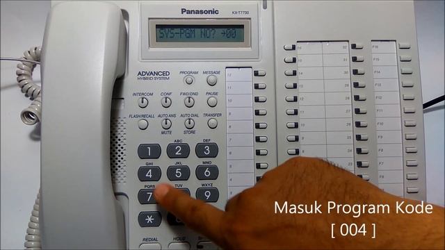 Setting DSS Consule Panasonic KX-T7740 смотреть онлайн